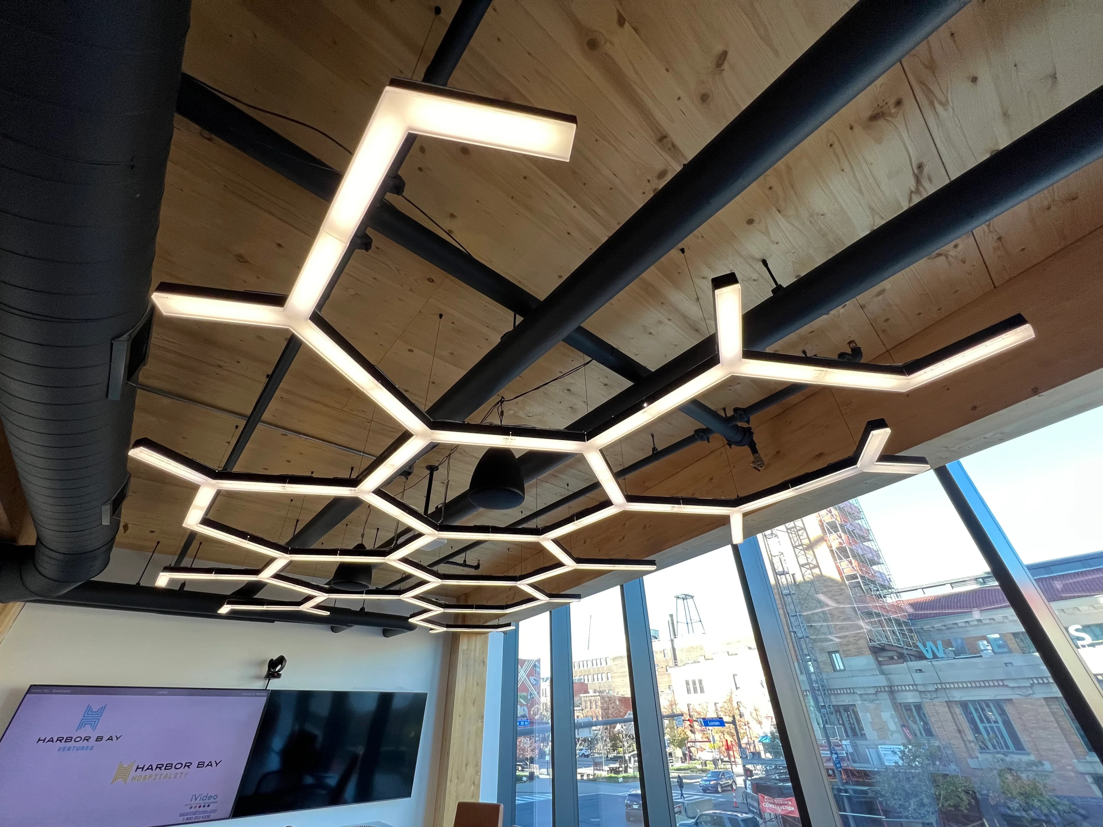 LED feature lighting installation in a modern home